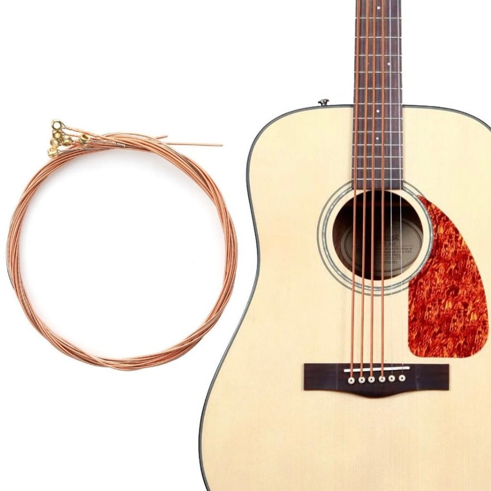 6Pcs/Set Guitar Strings Replacement Colorful Steel for Electric Acoustic Guitar